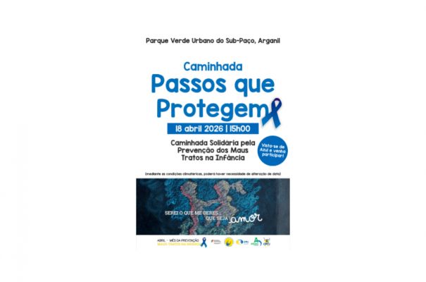 Caminhada Solid&aacute;ria em Arganil no &acirc;mbito do M&ecirc;s da preven&ccedil;&atilde;o contra maus tratos infantis
