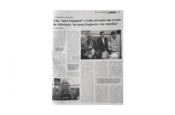 O Cerdeira Convida foi noticia na Imprensa Regional na "A Comarca de Arganil"