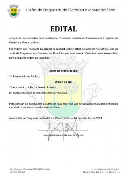 ASSEMBLEIA DE FREGUESIA